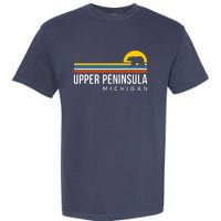 Upper Peninsula Michigan Mi Bear Vintage Retro Souvenirs Garment-Dyed Heavyweight T-Shirt