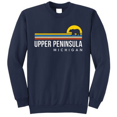 Upper Peninsula Michigan Mi Bear Vintage Retro Souvenirs Sweatshirt