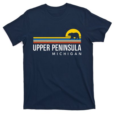 Upper Peninsula Michigan Mi Bear Vintage Retro Souvenirs T-Shirt