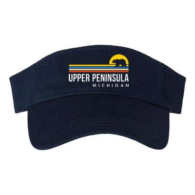 Upper Peninsula Michigan Mi Bear Vintage Retro Souvenirs Valucap Bio-Washed Visor