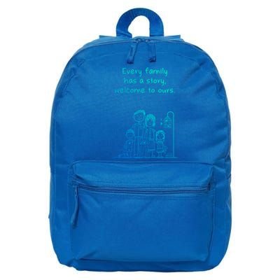 Uplifting Positive Message 'Every Family Has A Story' Gift 16 in Basic Backpack