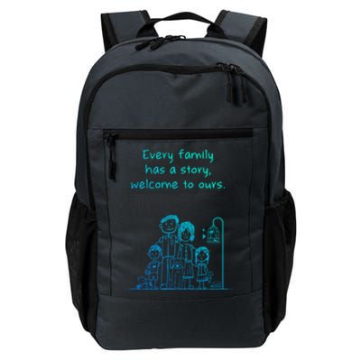 Uplifting Positive Message 'Every Family Has A Story' Gift Daily Commute Backpack