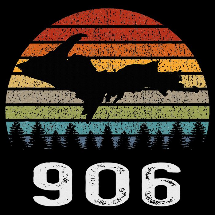 Upper Peninsula Michigan Mi Up Retro 906 Yooper Visor