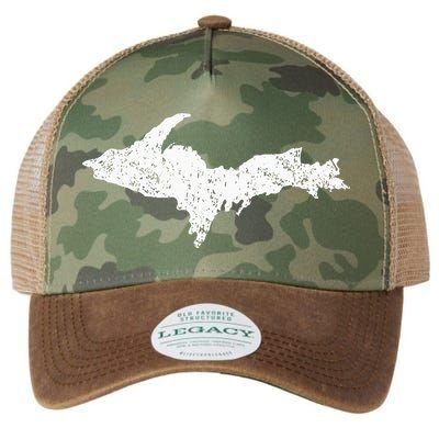 Upper Peninsula Map Up Home Yooper Pride Michigan Roots Legacy Tie Dye Trucker Hat