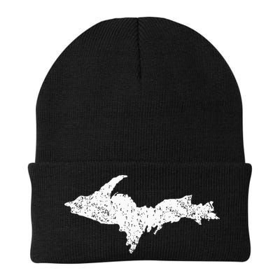 Upper Peninsula Map Up Home Yooper Pride Michigan Roots Beanie