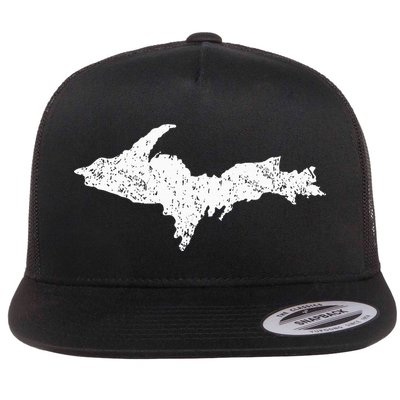 Upper Peninsula Map Up Home Yooper Pride Michigan Roots Flatbill Hat