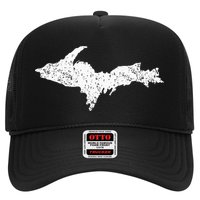 Upper Peninsula Map Up Home Yooper Pride Michigan Roots Hat