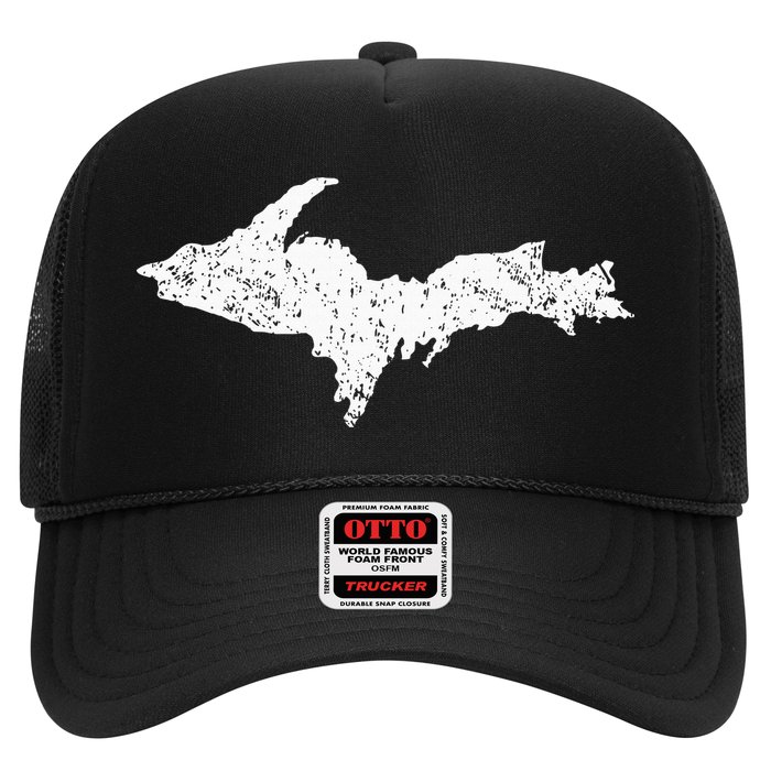 Upper Peninsula Map Up Home Yooper Pride Michigan Roots Hat