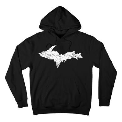 Upper Peninsula Map Up Home Yooper Pride Michigan Roots Tall Hoodie