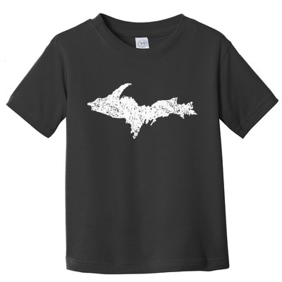 Upper Peninsula Map Up Home Yooper Pride Michigan Roots Toddler T-Shirt