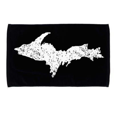 Upper Peninsula Map Up Home Yooper Pride Michigan Roots Microfiber Hand Towel