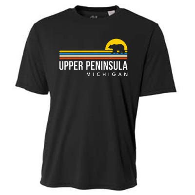 Upper Peninsula Michigan Mi Bear Cooling Performance Crew T-Shirt