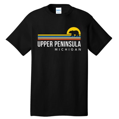 Upper Peninsula Michigan Mi Bear Tall T-Shirt