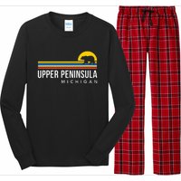 Upper Peninsula Michigan Mi Bear Long Sleeve Pajama Set