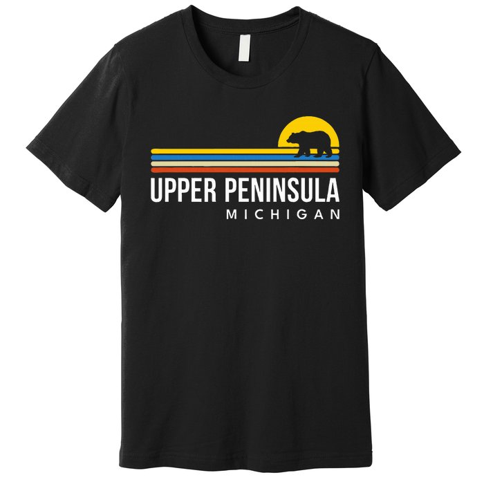 Upper Peninsula Michigan Mi Bear Premium T-Shirt