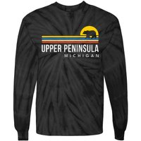 Upper Peninsula Michigan Mi Bear Tie-Dye Long Sleeve Shirt