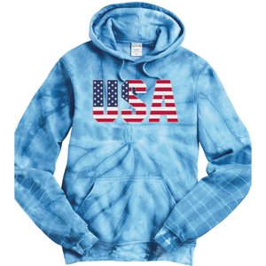 Usa Patriotic National American Flag Tie Dye Hoodie