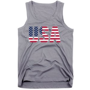 Usa Patriotic National American Flag Tank Top