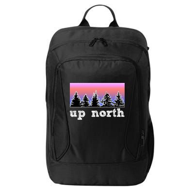 UpNorth Sunset Pine Tree Lake Life Nature City Backpack