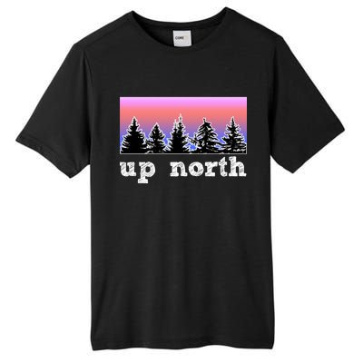 UpNorth Sunset Pine Tree Lake Life Nature Tall Fusion ChromaSoft Performance T-Shirt