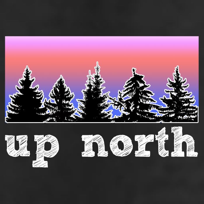 UpNorth Sunset Pine Tree Lake Life Nature 11oz C Handle Ceramic Mug