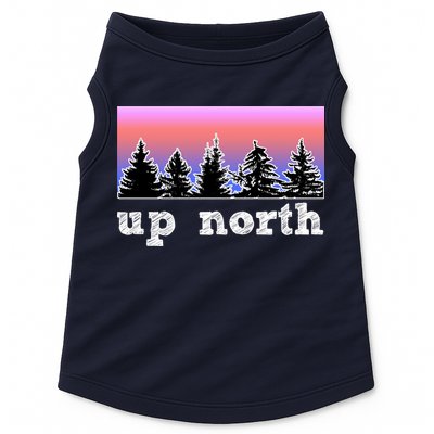 UpNorth Sunset Pine Tree Lake Life Nature Doggie Tank