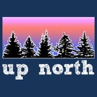 UpNorth Sunset Pine Tree Lake Life Nature Cooling Performance Crew T-Shirt