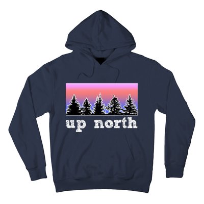 UpNorth Sunset Pine Tree Lake Life Nature Hoodie