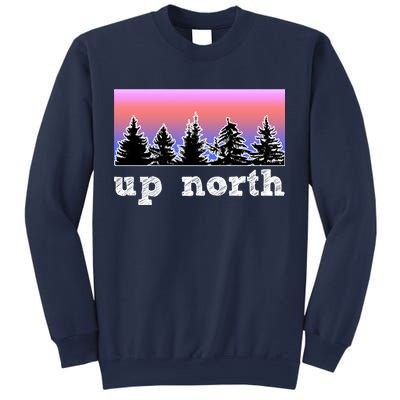 UpNorth Sunset Pine Tree Lake Life Nature Sweatshirt