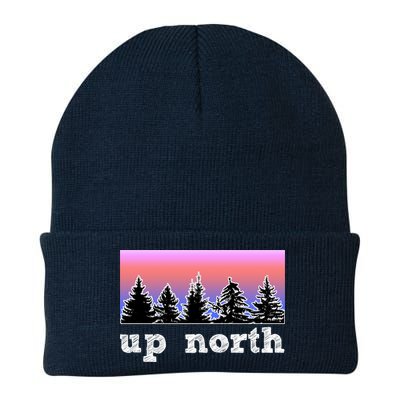 UpNorth Sunset Pine Tree Lake Life Nature Beanie