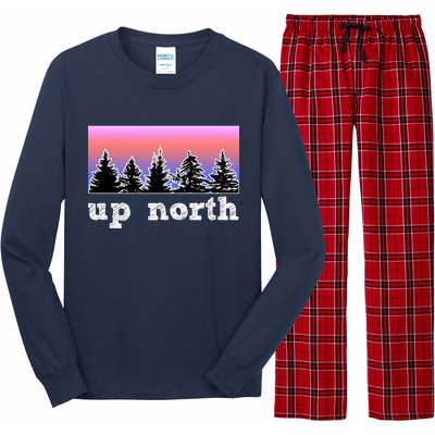 UpNorth Sunset Pine Tree Lake Life Nature Long Sleeve Pajama Set