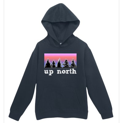 UpNorth Sunset Pine Tree Lake Life Nature Urban Pullover Hoodie