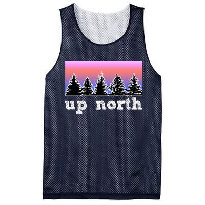 UpNorth Sunset Pine Tree Lake Life Nature Mesh Reversible Basketball Jersey Tank