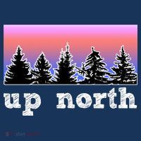 UpNorth Sunset Pine Tree Lake Life Nature Premium T-Shirt