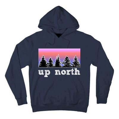 UpNorth Sunset Pine Tree Lake Life Nature Tall Hoodie