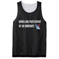 Unwilling Participant Of An Idiocracy Mesh Reversible Basketball Jersey Tank