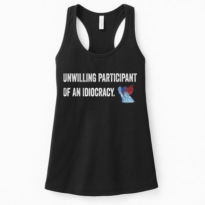 Unwilling Participant Of An Idiocracy Womens Tank Top