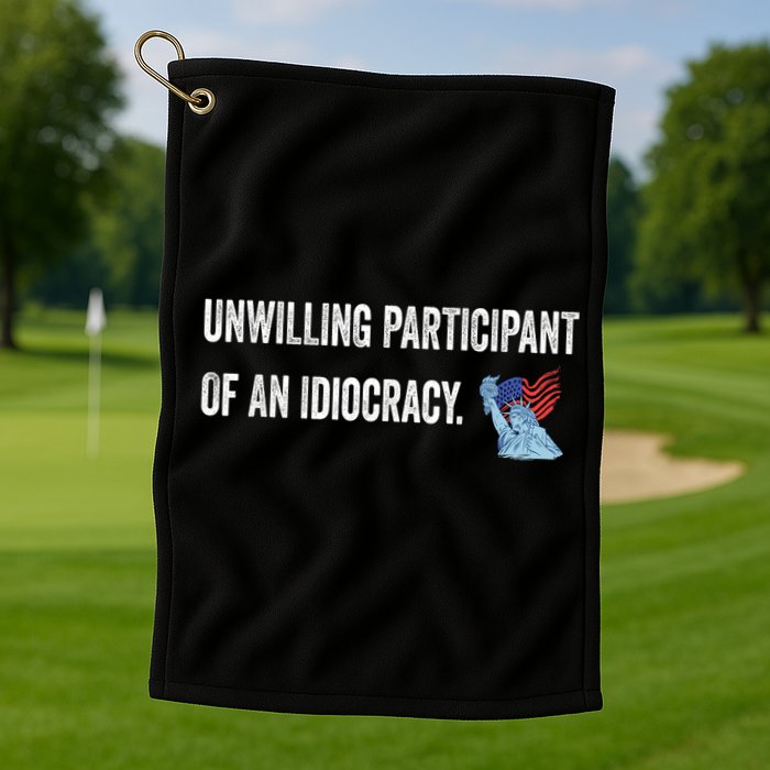Unwilling Participant Of An Idiocracy Golf Towel