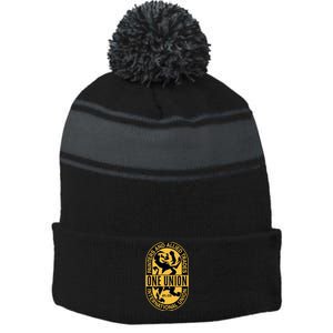 Union Painters One Union Stripe Pom Pom Beanie