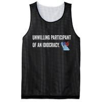 Unwilling Participant Of An Idiocracy Mesh Reversible Basketball Jersey Tank