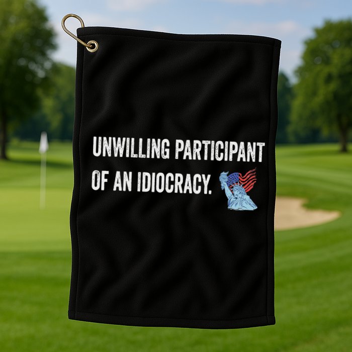 Unwilling Participant Of An Idiocracy Golf Towel