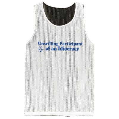 Unwilling Participant Of An Idiocracy Mesh Reversible Basketball Jersey Tank