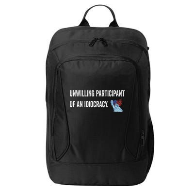 Unwilling Participant Of An Idiocracy City Backpack