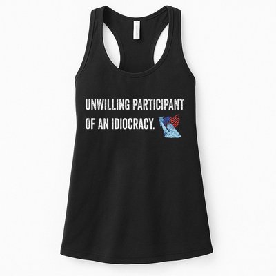 Unwilling Participant Of An Idiocracy Womens Tank Top