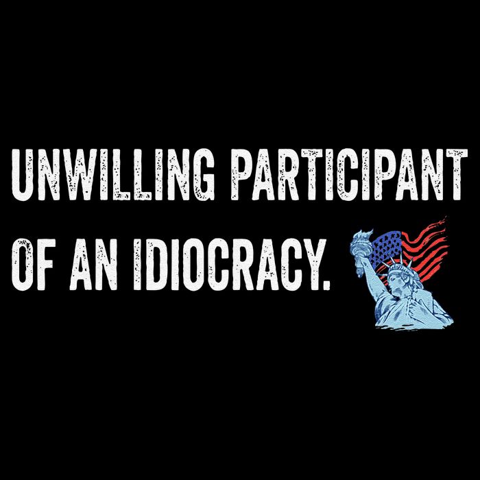 Unwilling Participant Of An Idiocracy Zip Tote Bag