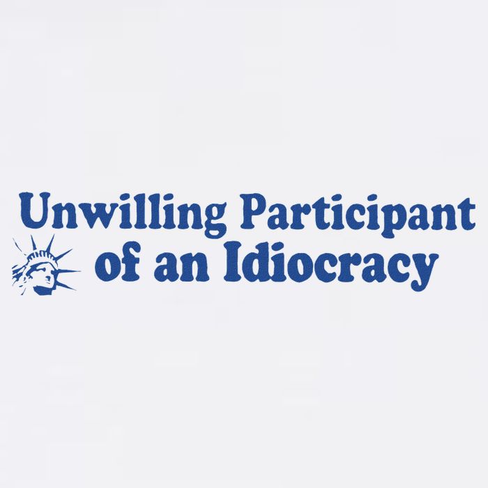 Unwilling Participant Of An Idiocracy Wool Snapback Cap