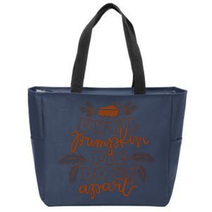 Until Pumpkin Pie Do Us Apart Zip Tote Bag