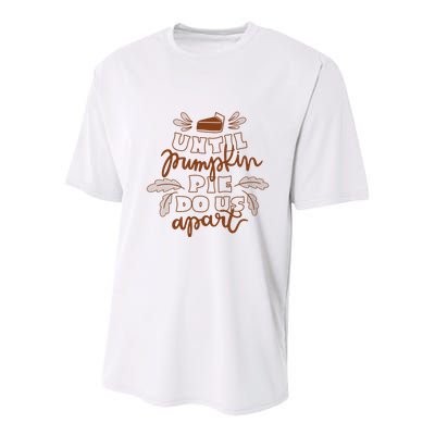 Until Pumpkin Pie Do Us Apart Youth Performance Sprint T-Shirt