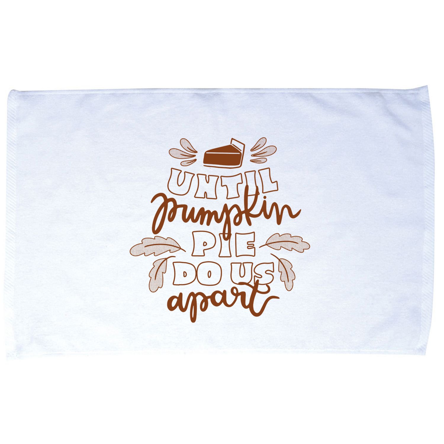 Until Pumpkin Pie Do Us Apart Microfiber Hand Towel