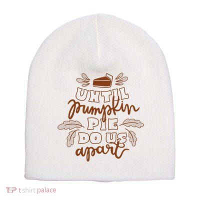 Until Pumpkin Pie Do Us Apart Short Acrylic Beanie